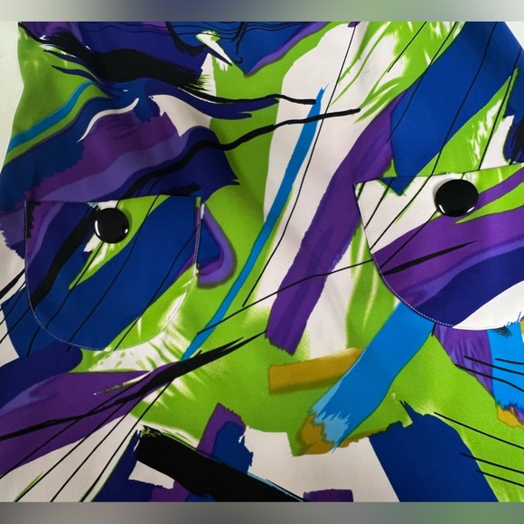 SCARLETT COLORFUL SLEEVELESS DRESS. SIZE 6. Has two front pockets. - Picture 3 of 8